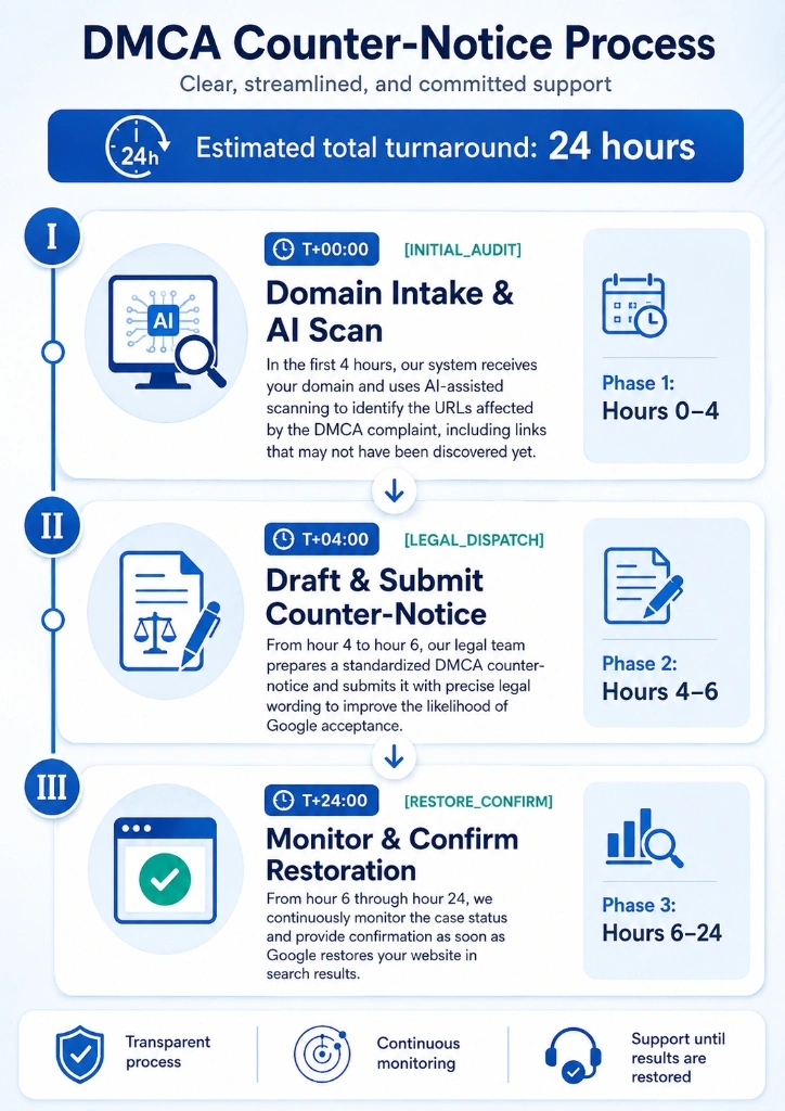 DMCA AI Workflow Diagram